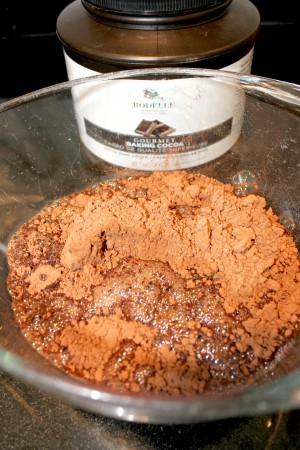Adding the Dutch Process Chocolate