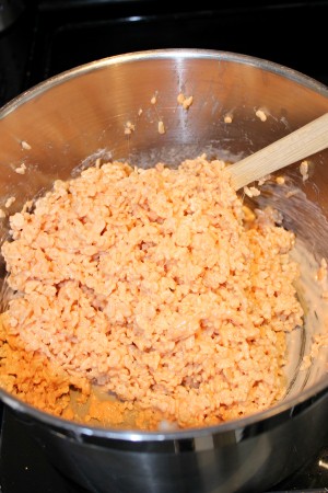 Mix in Rice Krispies