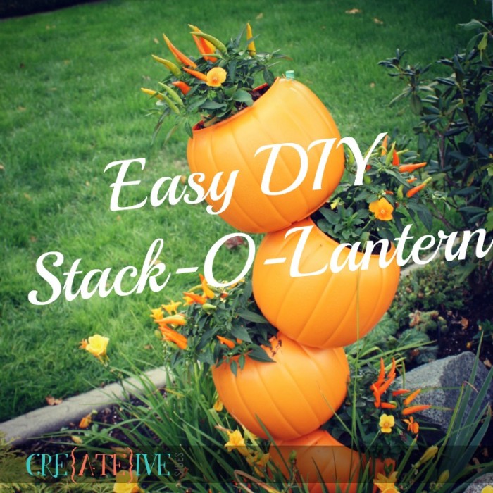 Easy DIY Stack-O-Lantern