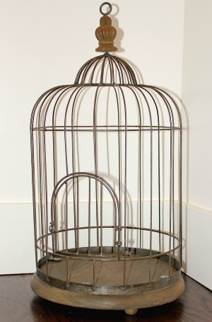 birdcage before diy chandelier upcycle