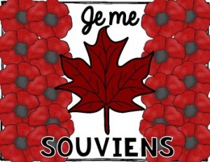Je Me Souviens French Remembrance Day Craft