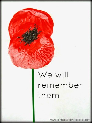 potato print and poppy seed remembrance day craft