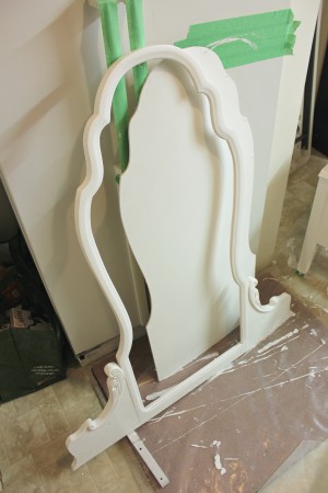 painted mirror frame