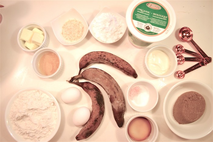 Coconut Banana Bread Ingredients