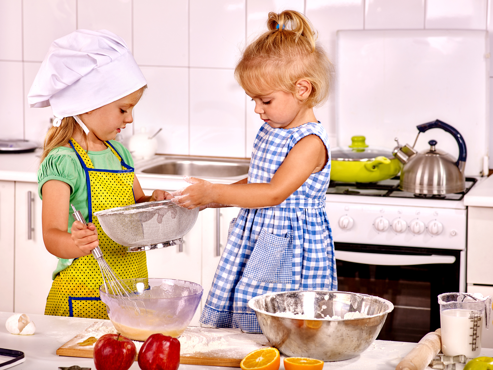 Goodbye Perfectionism - kids in the kitchen