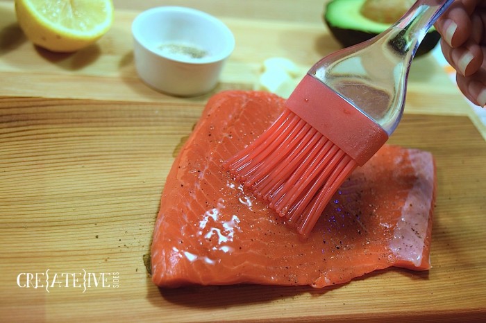Oiling Salmon